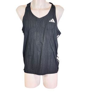 Men's Adidas Black & White Adizero singlet Tank Top XL g12